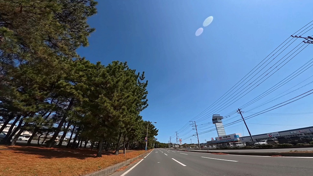 大洗海岸 サンビーチ通り 大洗海岸通り